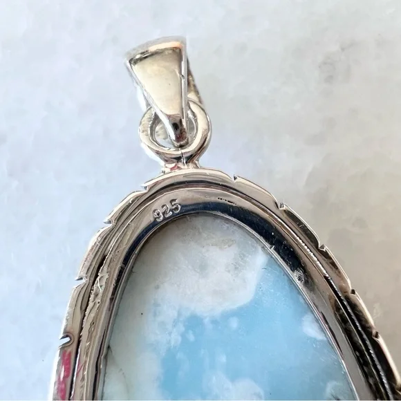 Sterling Silver Larimar Pendant - Picture 4 of 5
